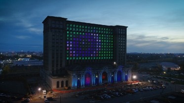 Halloween at Michigan Central Station